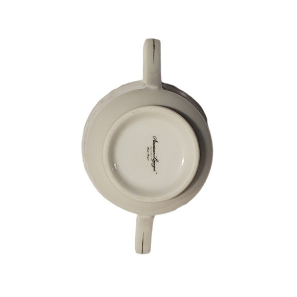 American Limoges Salem Heritage Bridal Bouquet Sugar Creamer Fine Porcelain READ - Picture 6 of 10